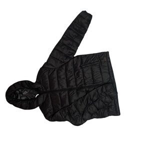 Black Puffer Jacket with Hood